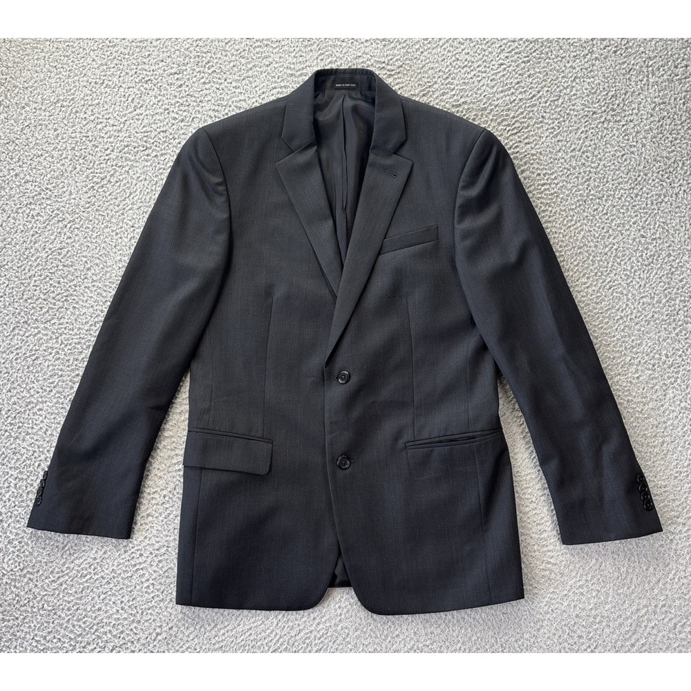 John Varvatos Loft Blazer Mens 38R‎ Dark Gray Blend Blazer Sports Coat Jacket